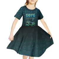 Dope Like Hip Hop Kid Short Sleeve Dress Hiphop Graffiti Style - Wonder Print Shop