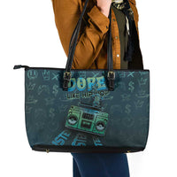 Dope Like Hip Hop Leather Tote Bag Hiphop Graffiti Style - Wonder Print Shop