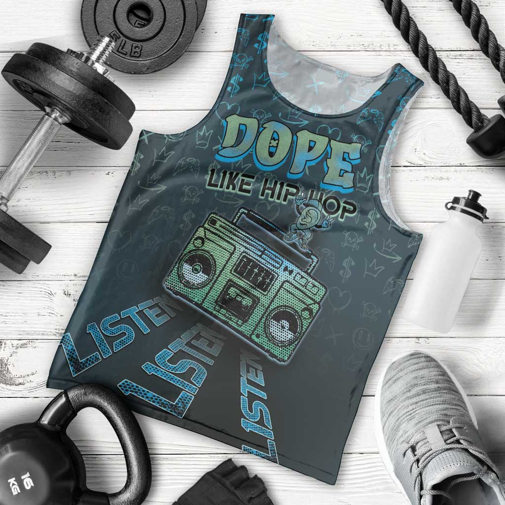 Dope Like Hip Hop Men Tank Top Hiphop Graffiti Style - Wonder Print Shop