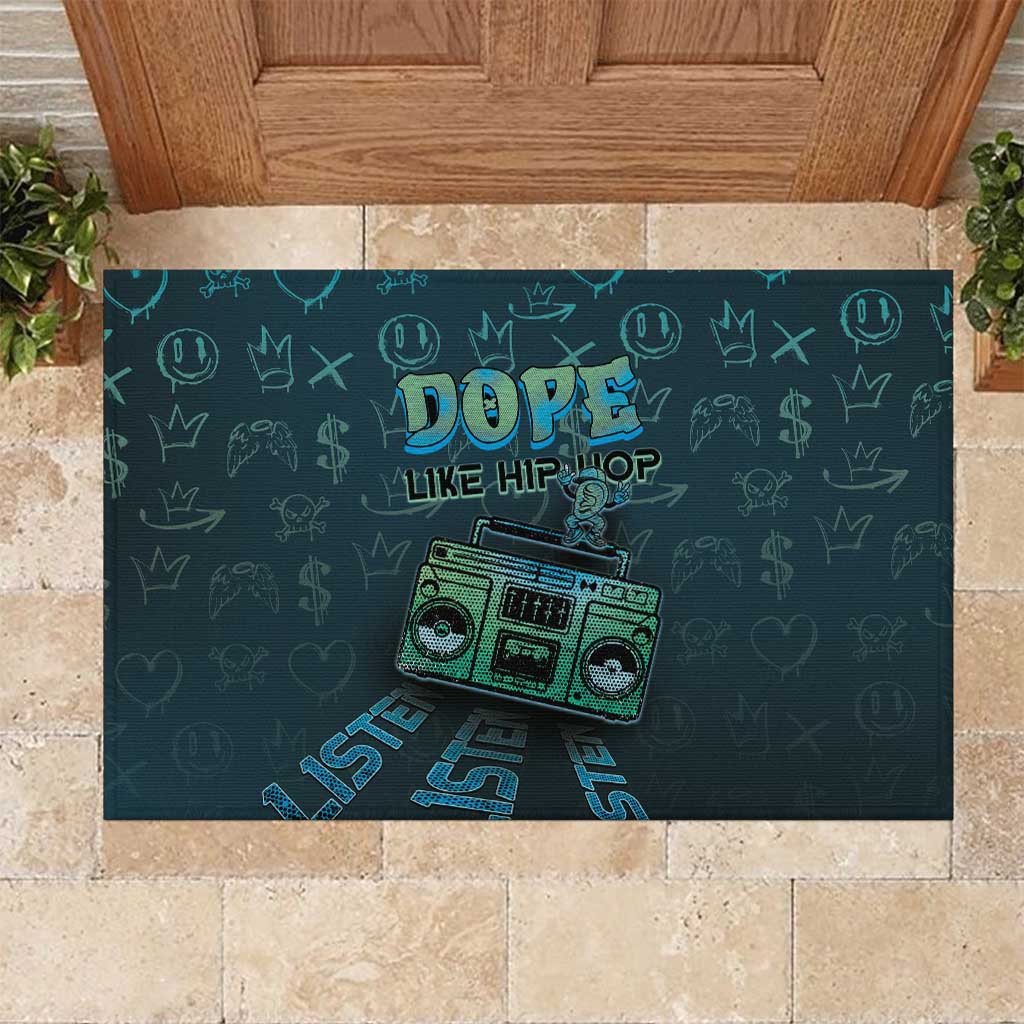 Dope Like Hip Hop Rubber Doormat Hiphop Graffiti Style - Wonder Print Shop