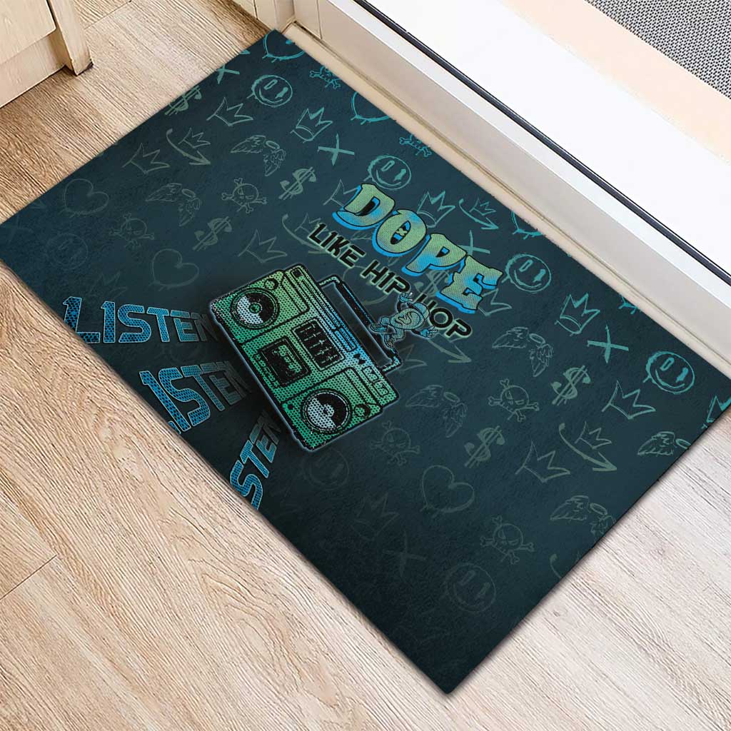 Dope Like Hip Hop Rubber Doormat Hiphop Graffiti Style - Wonder Print Shop