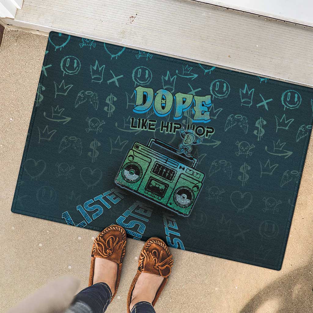 Dope Like Hip Hop Rubber Doormat Hiphop Graffiti Style - Wonder Print Shop