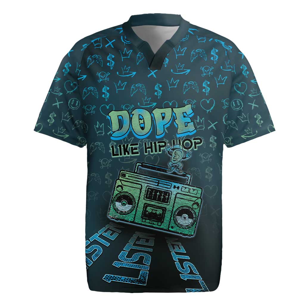 Dope Like Hip Hop Rugby Jersey Hiphop Graffiti Style - Wonder Print Shop
