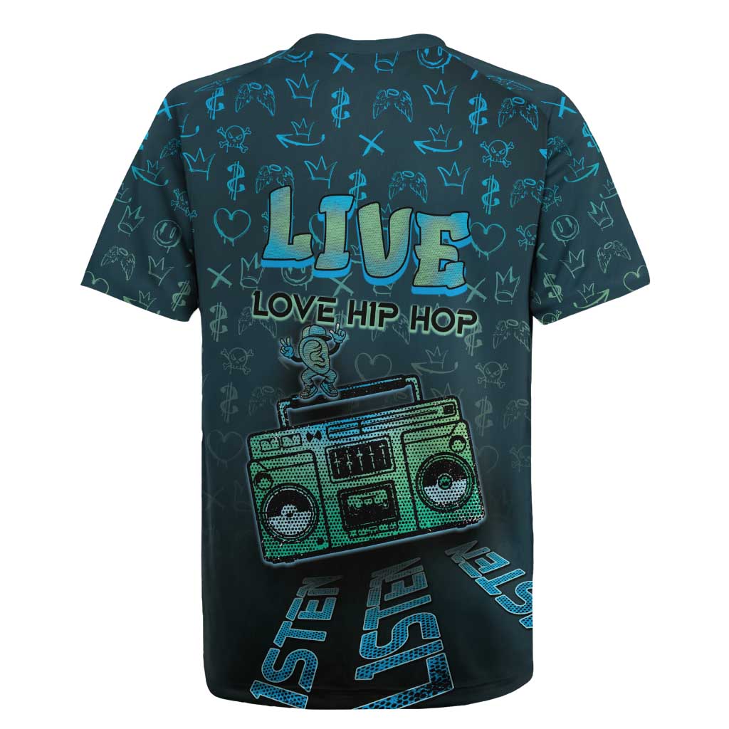 Dope Like Hip Hop Rugby Jersey Hiphop Graffiti Style - Wonder Print Shop