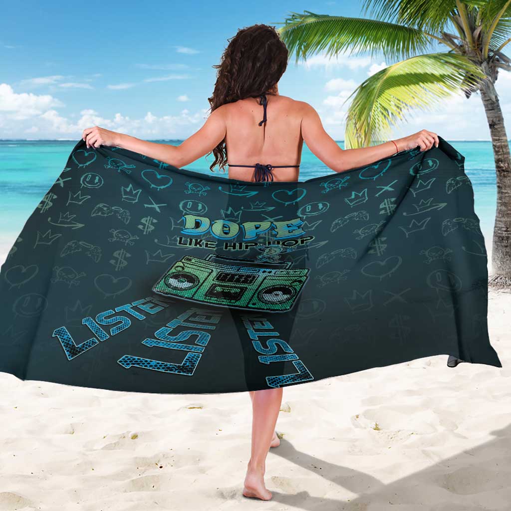 Dope Like Hip Hop Sarong Hiphop Graffiti Style - Wonder Print Shop