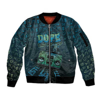 Dope Like Hip Hop Sleeve Zip Bomber Jacket Hiphop Graffiti Style - Wonder Print Shop