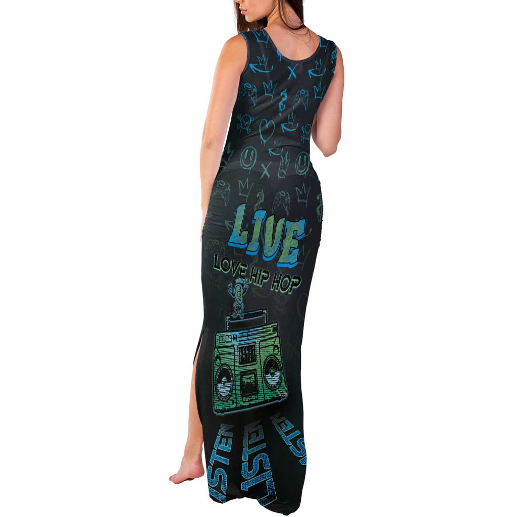 Dope Like Hip Hop Tank Maxi Dress Hiphop Graffiti Style - Wonder Print Shop