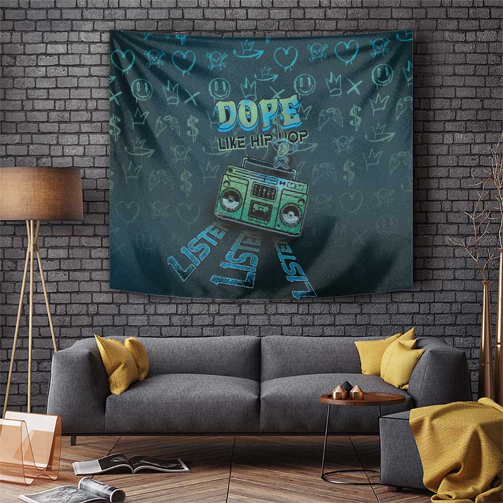 Dope Like Hip Hop Tapestry Hiphop Graffiti Style - Wonder Print Shop