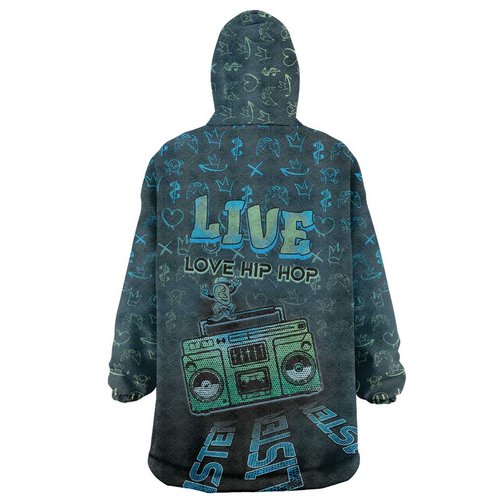 Dope Like Hip Hop Wearable Blanket Hoodie Hiphop Graffiti Style - Wonder Print Shop