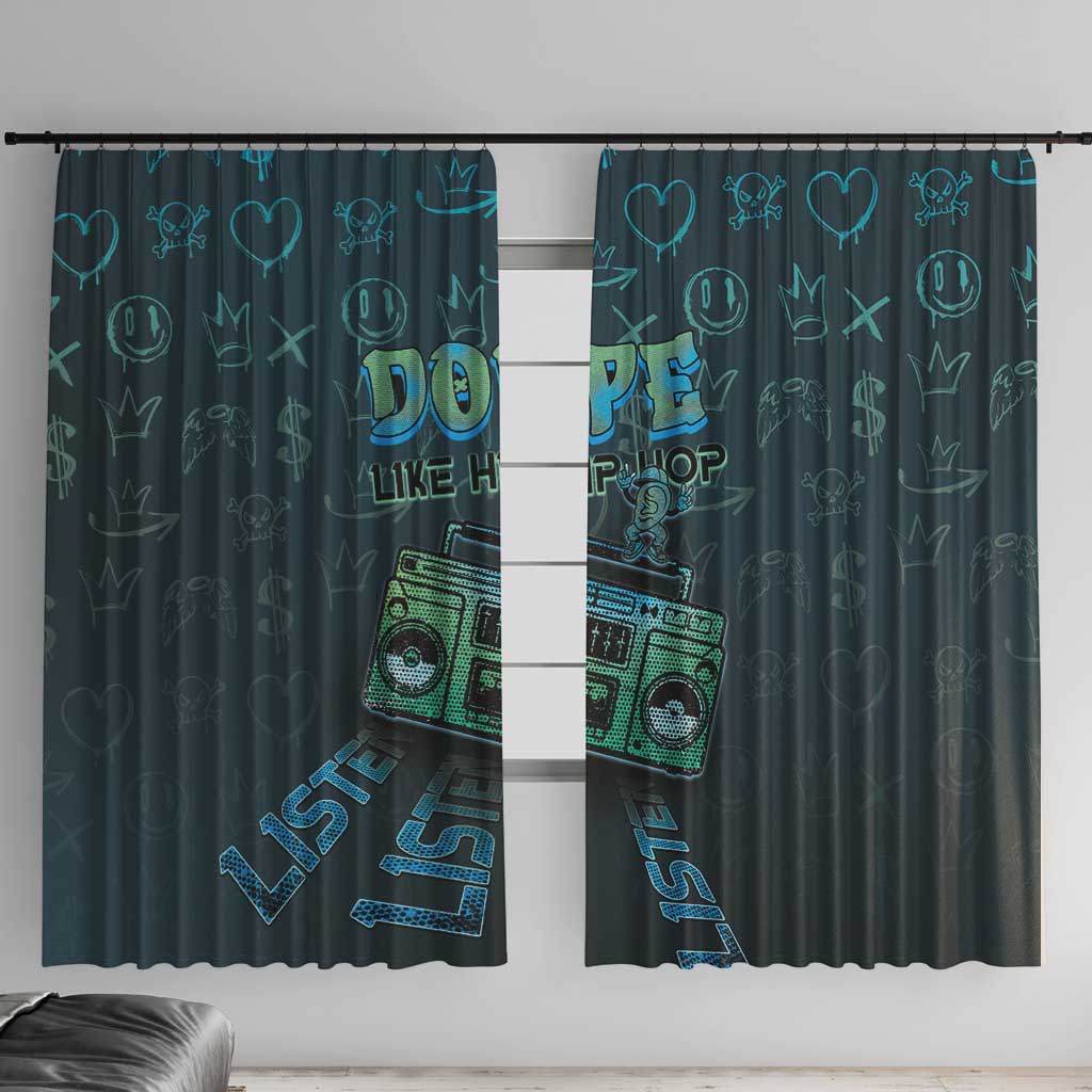 Dope Like Hip Hop Window Curtain Hiphop Graffiti Style - Wonder Print Shop