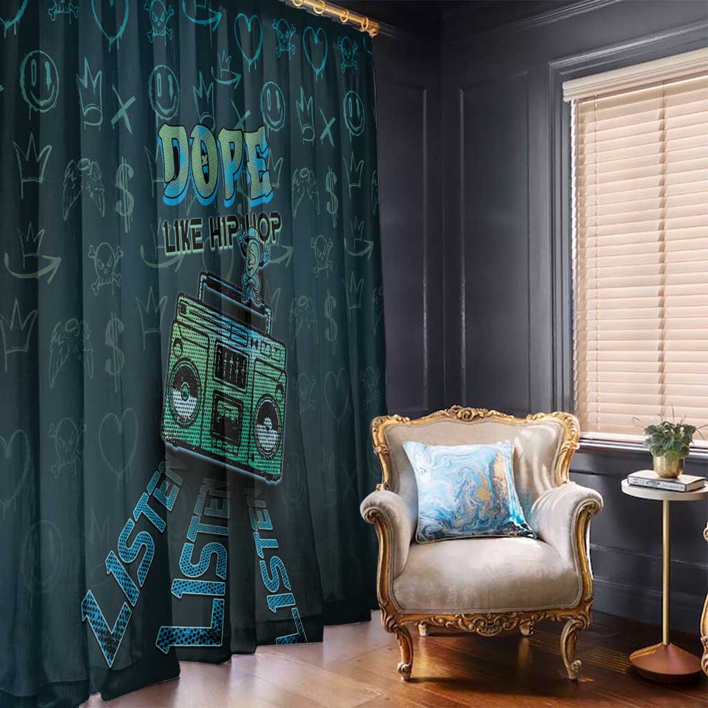 Dope Like Hip Hop Window Curtain Hiphop Graffiti Style - Wonder Print Shop