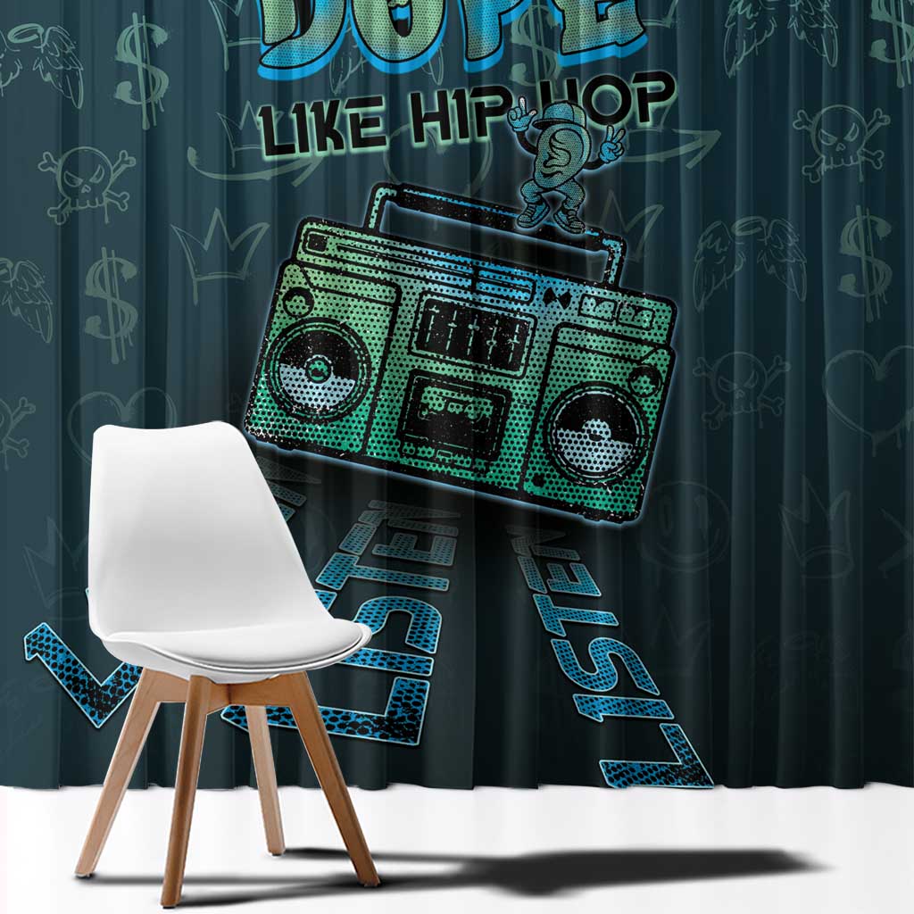 Dope Like Hip Hop Window Curtain Hiphop Graffiti Style - Wonder Print Shop