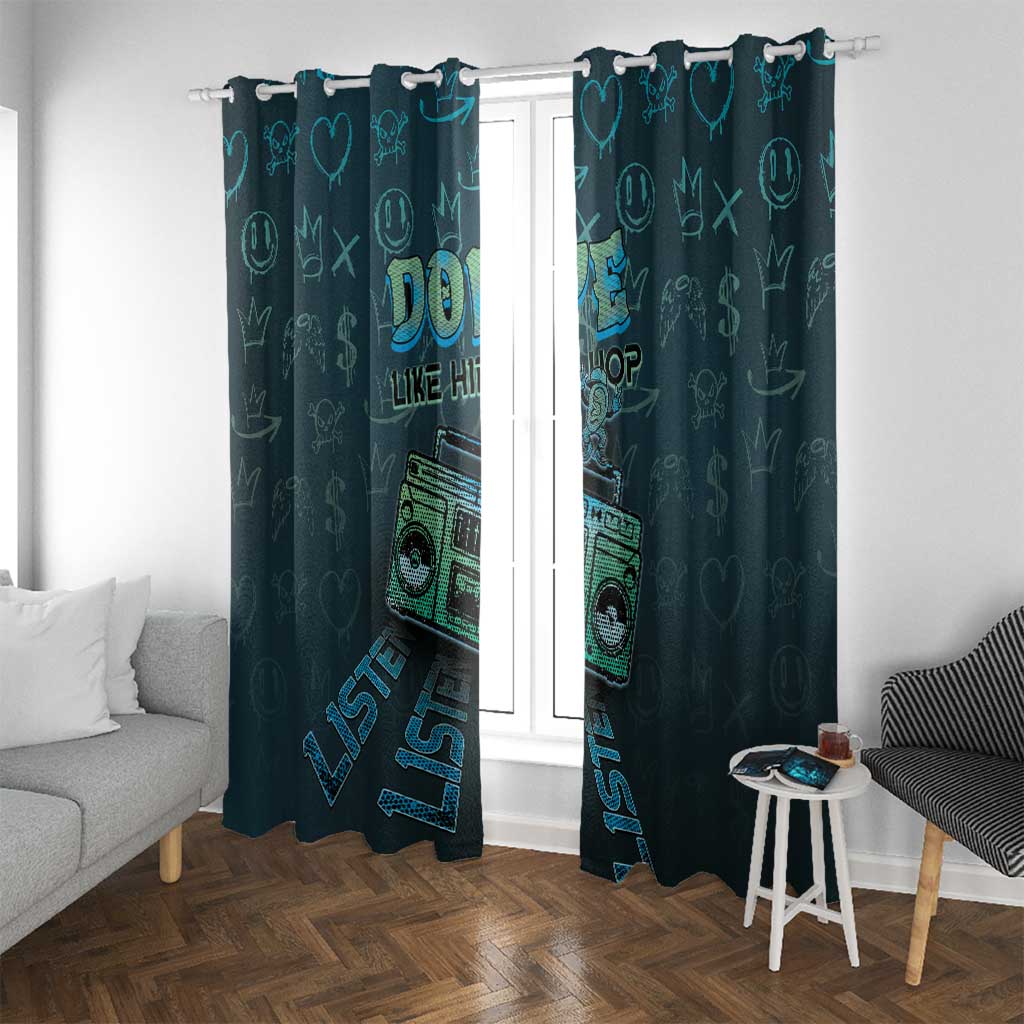 Dope Like Hip Hop Window Curtain Hiphop Graffiti Style - Wonder Print Shop