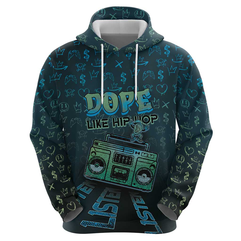 Dope Like Hip Hop Zip Hoodie Hiphop Graffiti Style - Wonder Print Shop