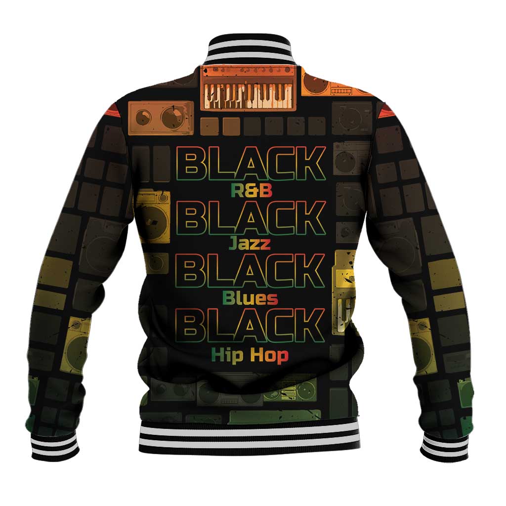 Black Music Month Baseball Jacket All Music Is Black Music - Wonder Print Shop