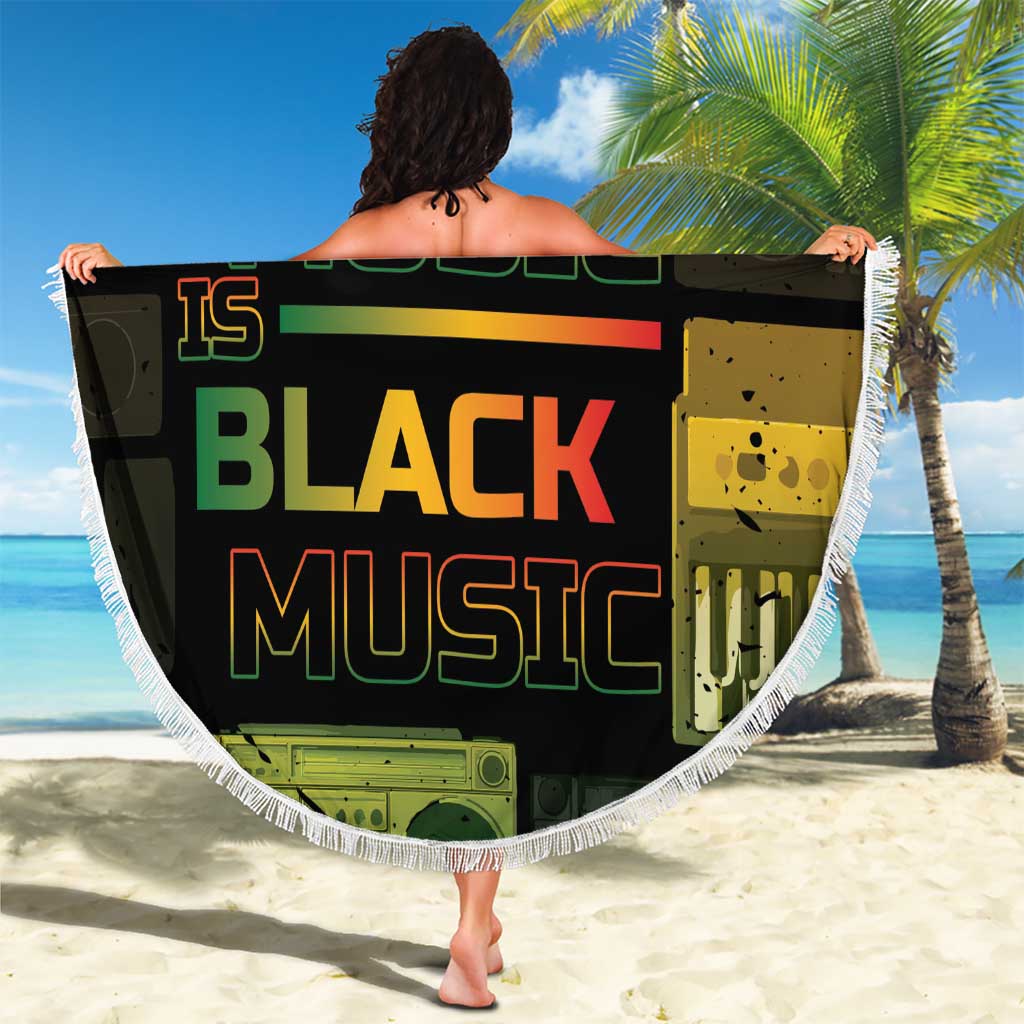 Black Music Month Beach Blanket All Music Is Black Music - Wonder Print Shop