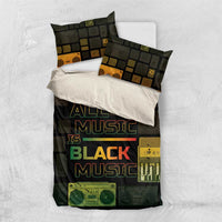 Black Music Month Bedding Set All Music Is Black Music - Wonder Print Shop