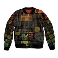 Black Music Month Bomber Jacket All Music Is Black Music - Wonder Print Shop
