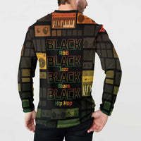 Black Music Month Button Sweatshirt All Music Is Black Music - Wonder Print Shop