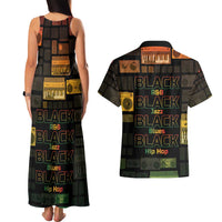 Black Music Month Couples Matching Tank Maxi Dress and Hawaiian Shirt All Music Is Black Music - Wonder Print Shop