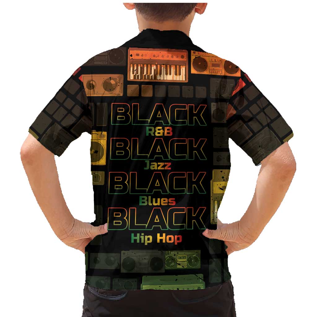 Black Music Month Family Matching Mermaid Dress and Hawaiian Shirt All Music Is Black Music - Wonder Print Shop