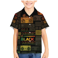 Black Music Month Family Matching Mermaid Dress and Hawaiian Shirt All Music Is Black Music - Wonder Print Shop