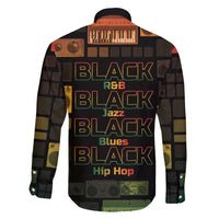 Black Music Month Family Matching Off Shoulder Short Dress and Hawaiian Shirt All Music Is Black Music - Wonder Print Shop