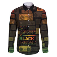 Black Music Month Family Matching Puletasi and Hawaiian Shirt All Music Is Black Music - Wonder Print Shop