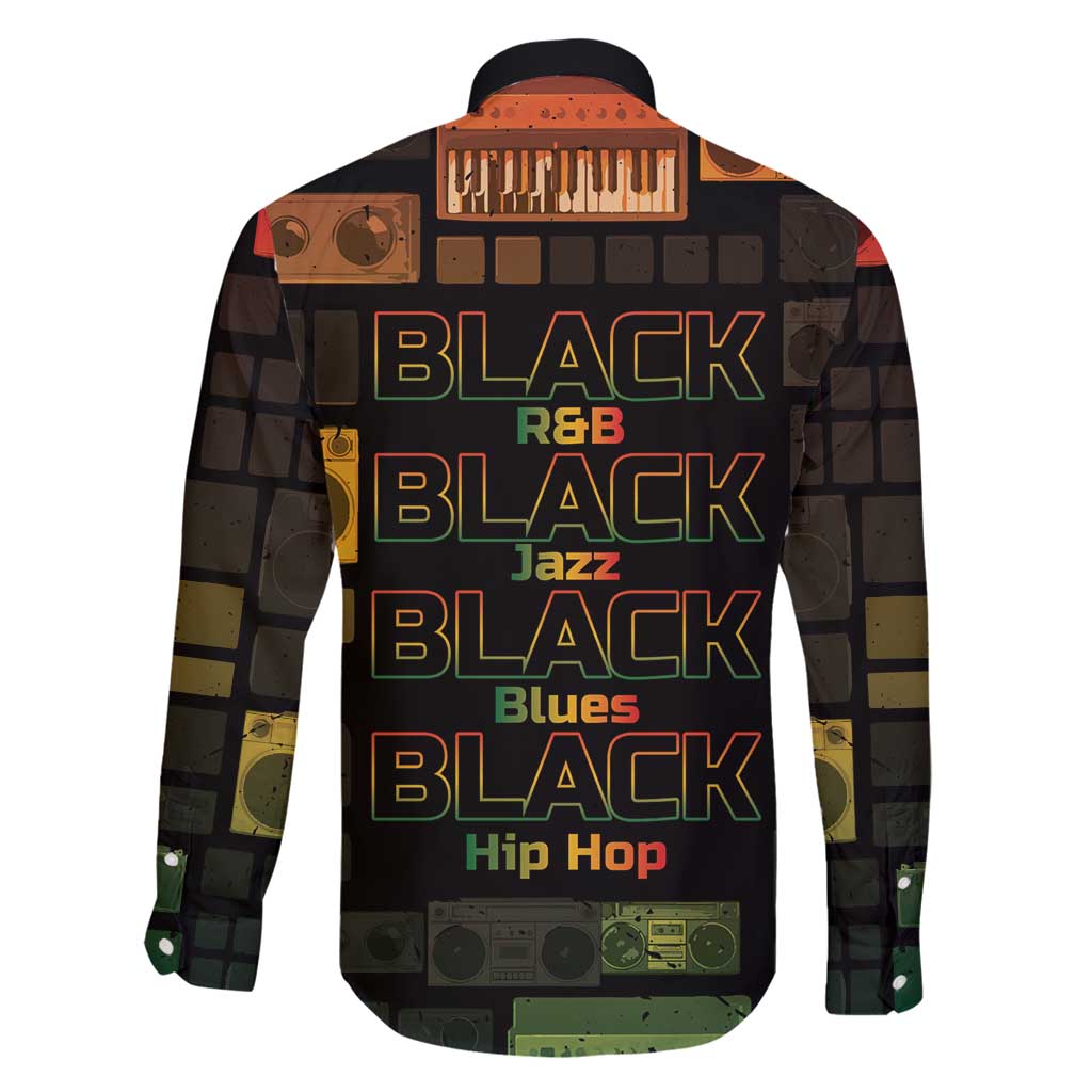 Black Music Month Family Matching Summer Maxi Dress and Hawaiian Shirt All Music Is Black Music - Wonder Print Shop