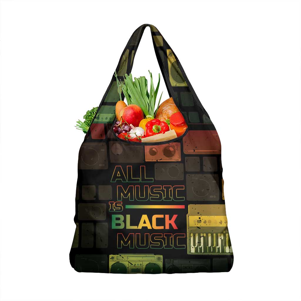 Black Music Month Grocery Bag All Music Is Black Music - Wonder Print Shop