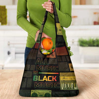 Black Music Month Grocery Bag All Music Is Black Music - Wonder Print Shop