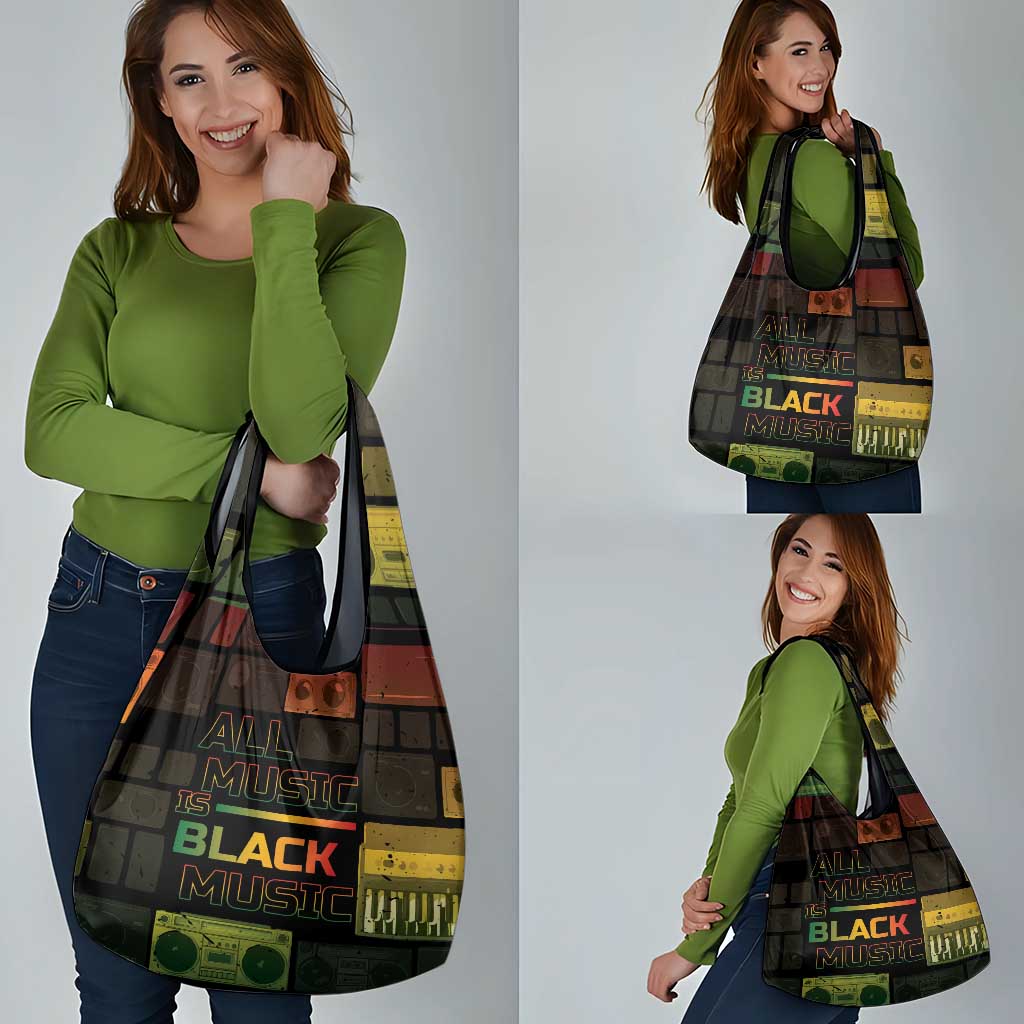 Black Music Month Grocery Bag All Music Is Black Music - Wonder Print Shop