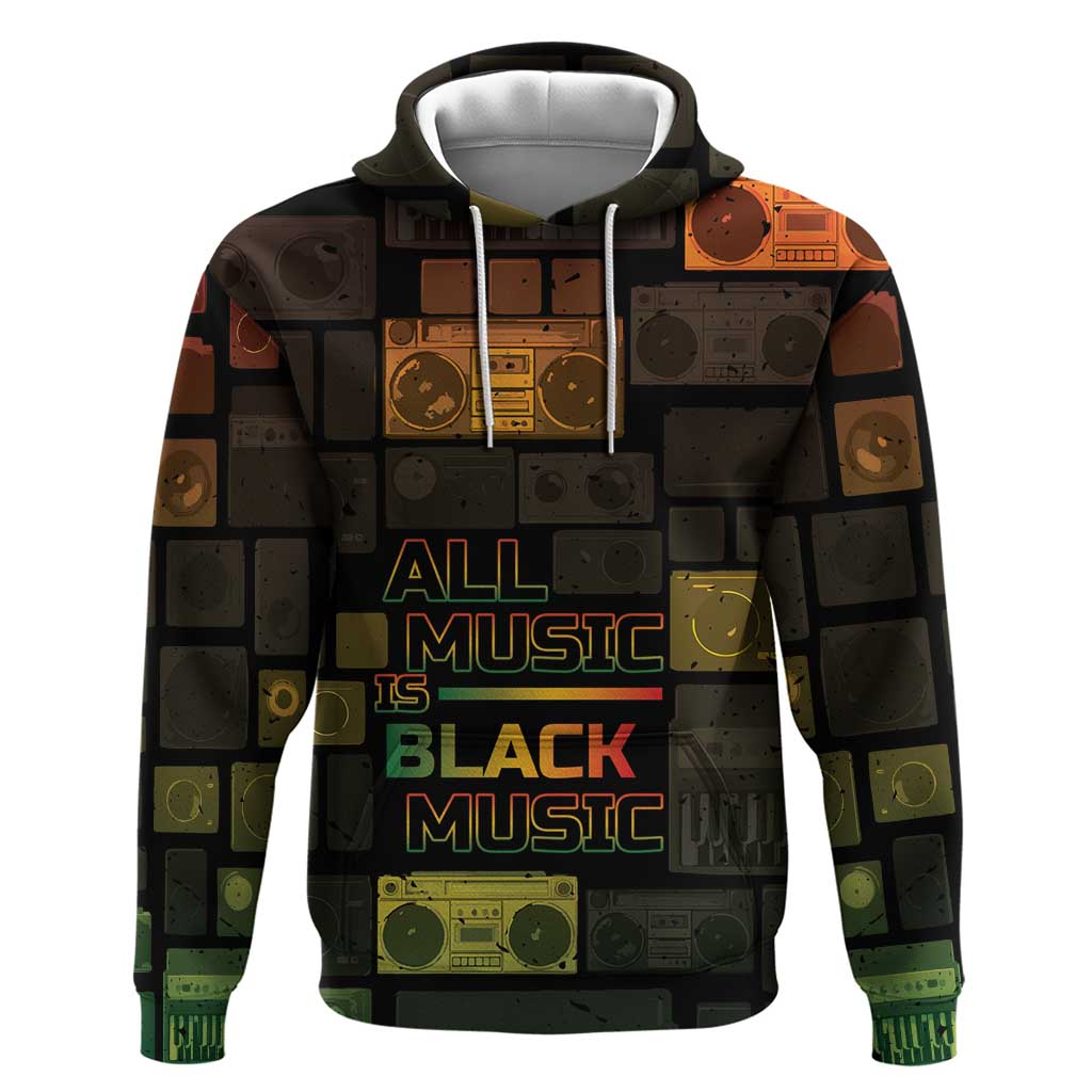 Black Music Month Hoodie All Music Is Black Music - Wonder Print Shop