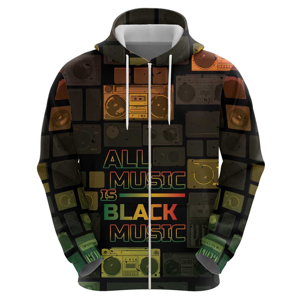 Black Music Month Hoodie All Music Is Black Music - Wonder Print Shop