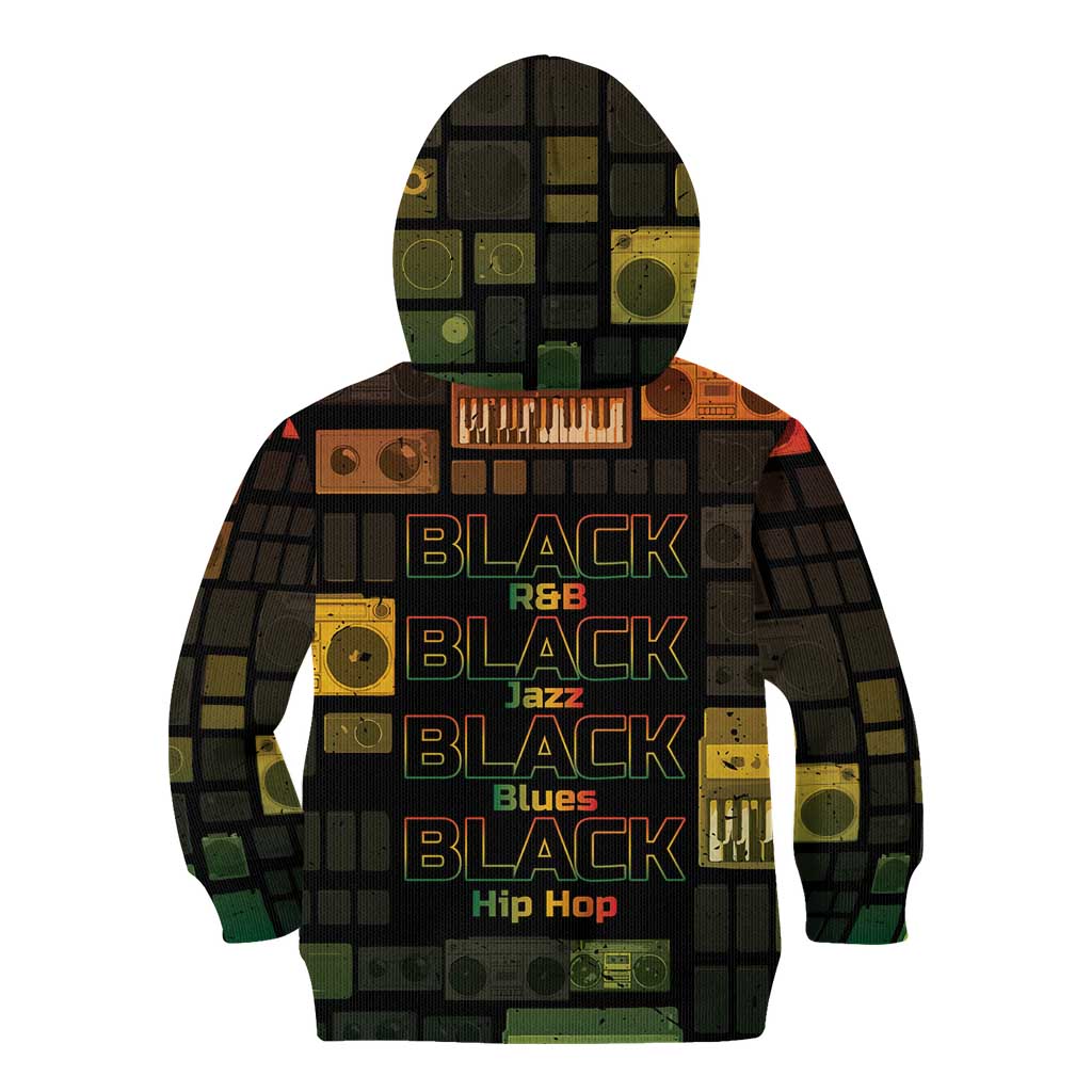 Black Music Month Kid Hoodie All Music Is Black Music - Wonder Print Shop