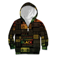 Black Music Month Kid Hoodie All Music Is Black Music - Wonder Print Shop
