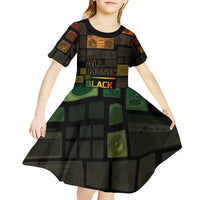 Black Music Month Kid Short Sleeve Dress All Music Is Black Music - Wonder Print Shop