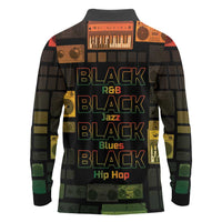 Black Music Month Long Sleeve Polo Shirt All Music Is Black Music - Wonder Print Shop