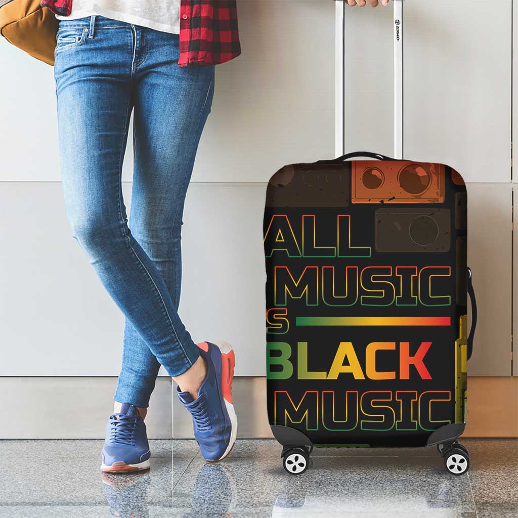Black Music Month Luggage Cover All Music Is Black Music - Wonder Print Shop