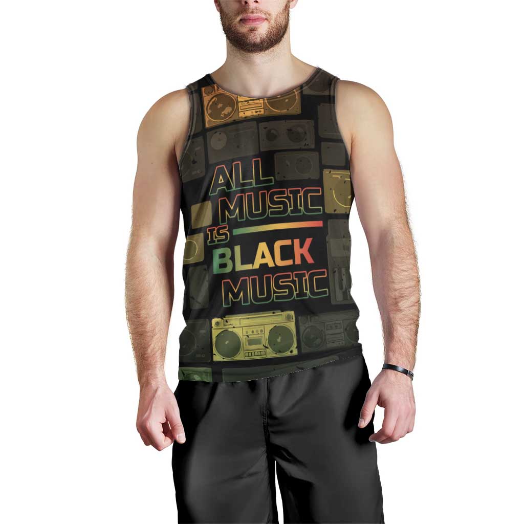 Black Music Month Men Tank Top All Music Is Black Music - Wonder Print Shop