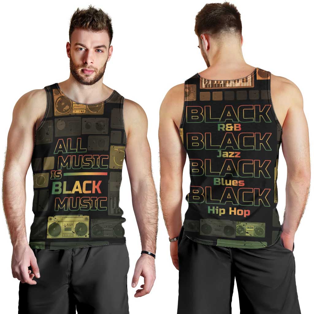 Black Music Month Men Tank Top All Music Is Black Music - Wonder Print Shop