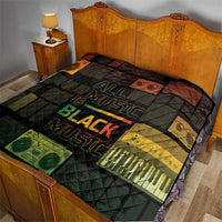 Black Music Month Quilt All Music Is Black Music - Wonder Print Shop