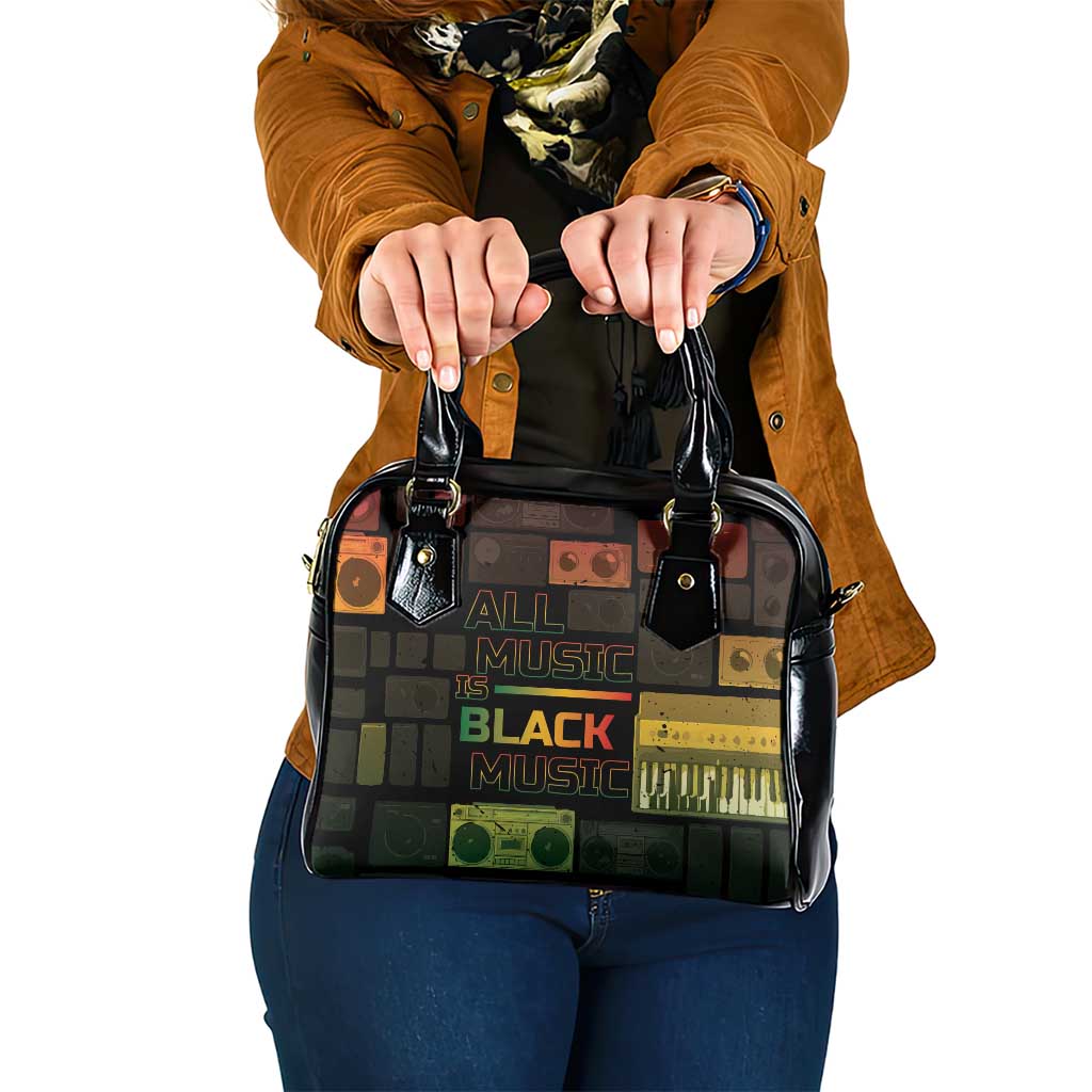 Black Music Month Shoulder Handbag All Music Is Black Music - Wonder Print Shop