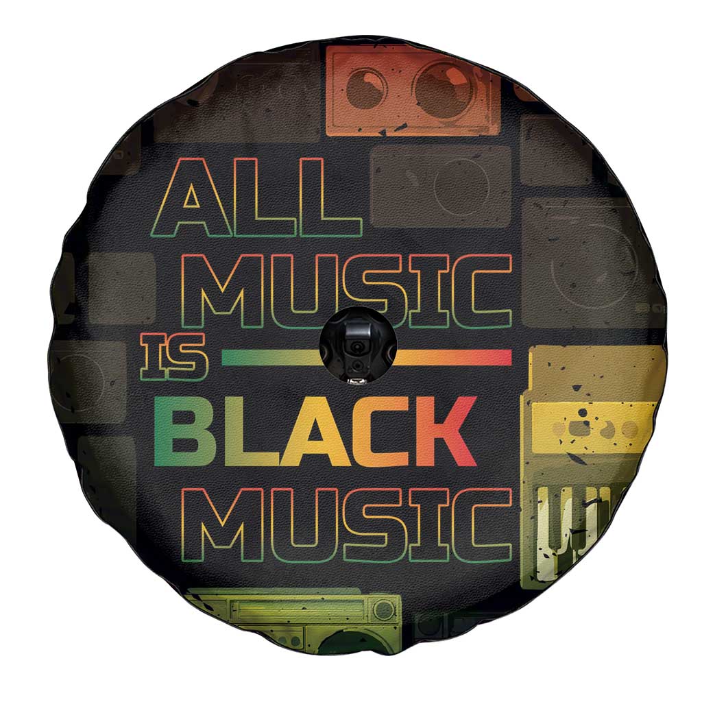 Black Music Month Spare Tire Cover All Music Is Black Music - Wonder Print Shop