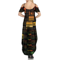 Black Music Month Summer Maxi Dress All Music Is Black Music - Wonder Print Shop
