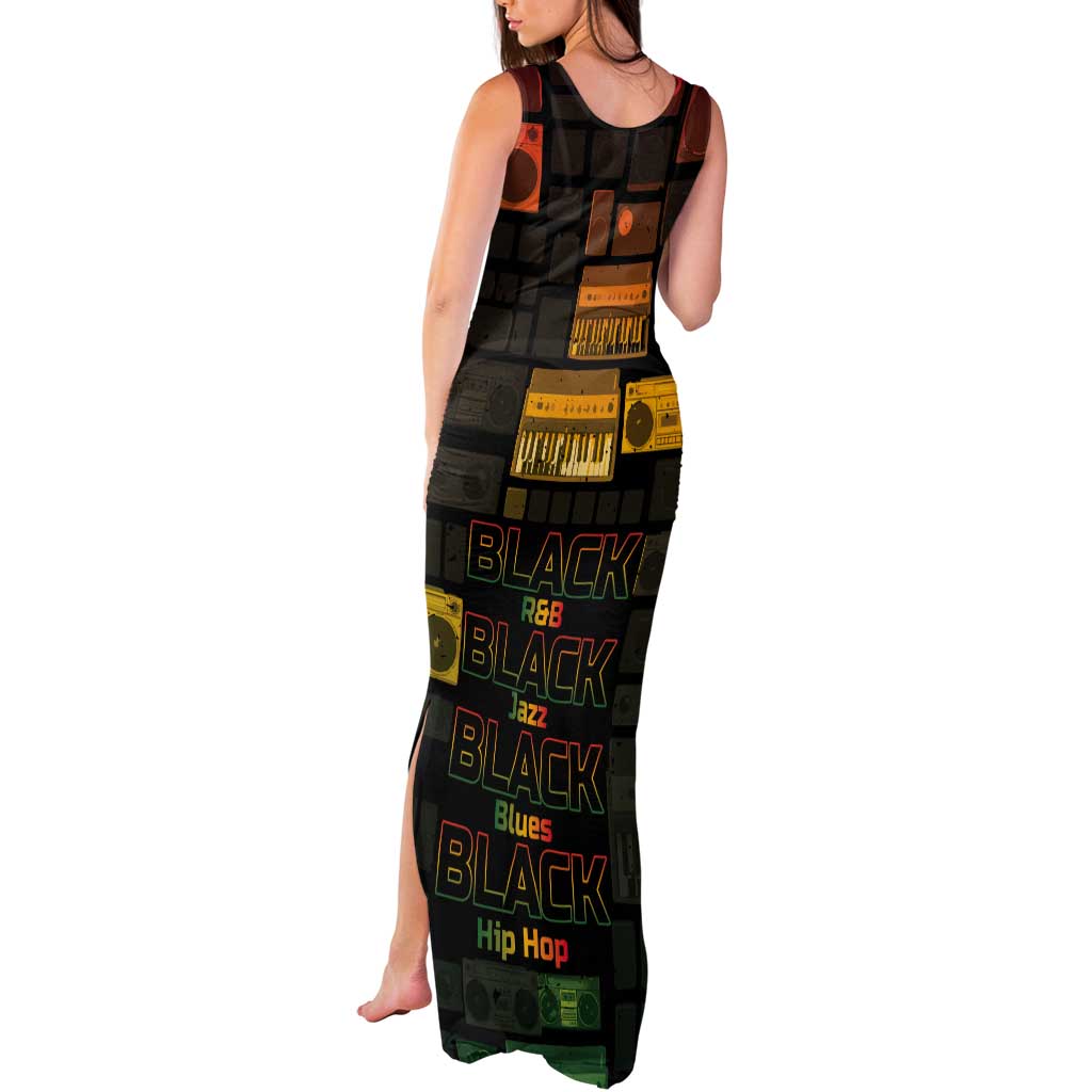 Black Music Month Tank Maxi Dress All Music Is Black Music - Wonder Print Shop