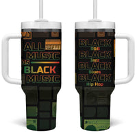 Black Music Month Tumbler With Handle All Music Is Black Music - Wonder Print Shop