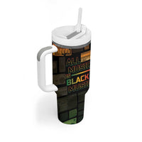Black Music Month Tumbler With Handle All Music Is Black Music - Wonder Print Shop