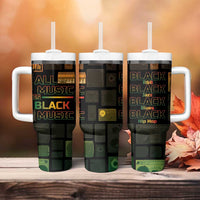 Black Music Month Tumbler With Handle All Music Is Black Music - Wonder Print Shop