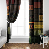 Black Music Month Window Curtain All Music Is Black Music - Wonder Print Shop